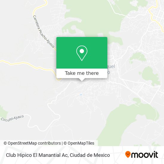 Club Hipico El Manantial Ac map