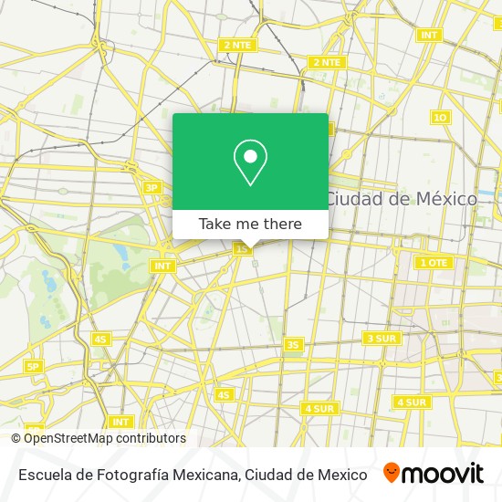 Mapa de Escuela de Fotografía Mexicana