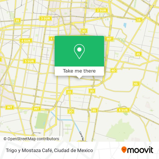 Trigo y Mostaza Café map