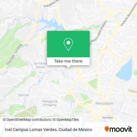 Icel Campus Lomas Verdes map