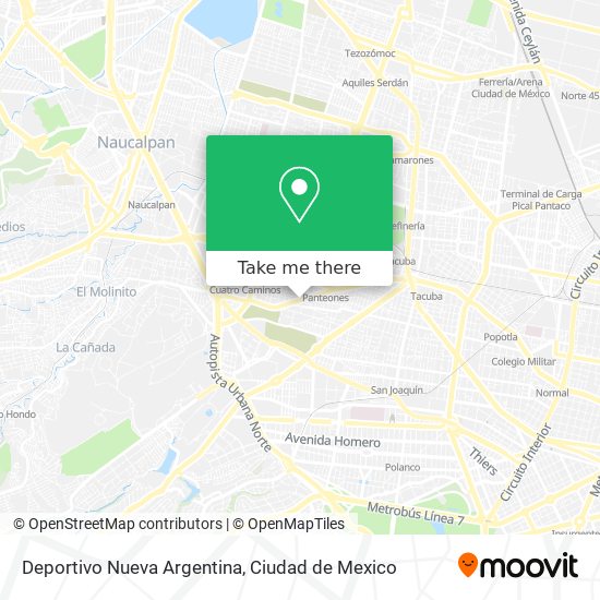 Mapa de Deportivo Nueva Argentina