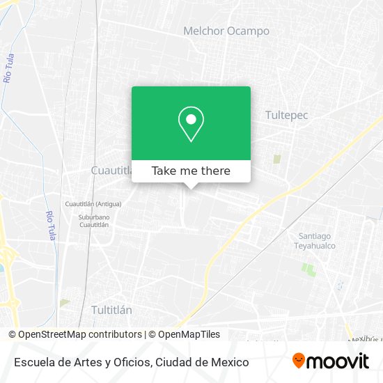 Mapa de Escuela de Artes y Oficios