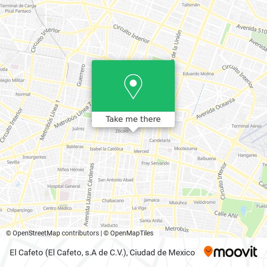 El Cafeto (El Cafeto, s.A de C.V.) map