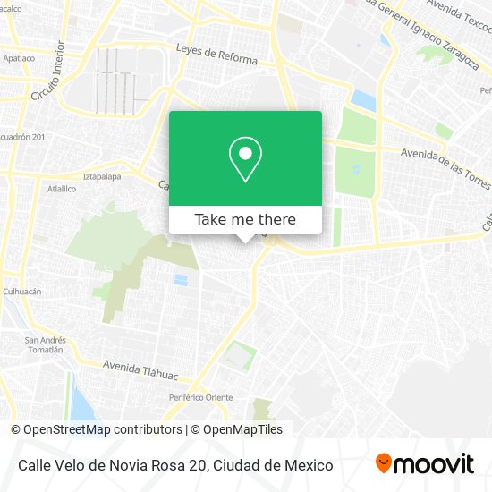 Mapa de Calle Velo de Novia Rosa 20