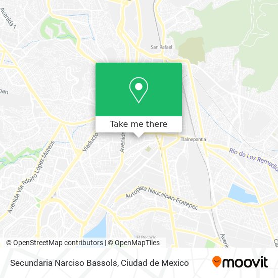 Secundaria Narciso Bassols map