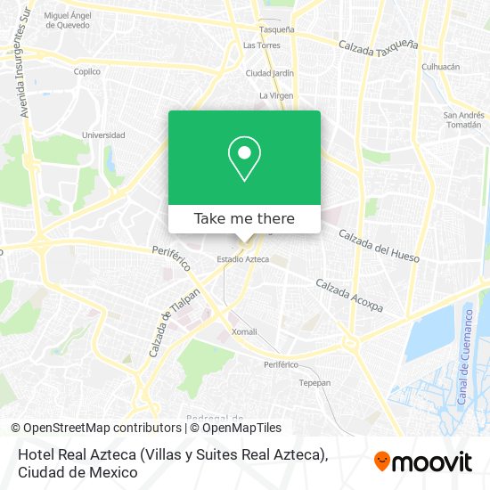 Hotel Real Azteca (Villas y Suites Real Azteca) map
