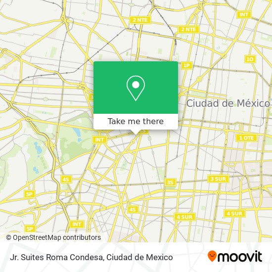 Jr. Suites Roma Condesa map