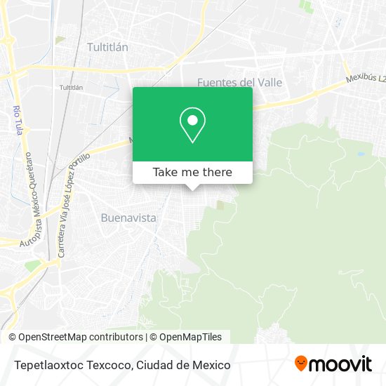Tepetlaoxtoc Texcoco map