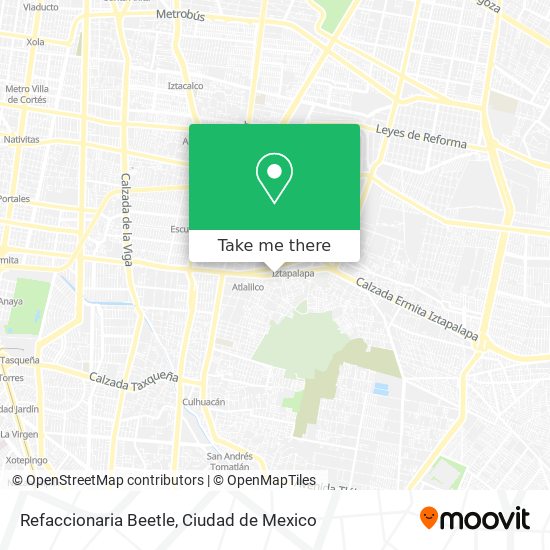 Refaccionaria Beetle map