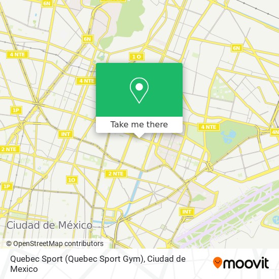 Mapa de Quebec Sport (Quebec Sport Gym)