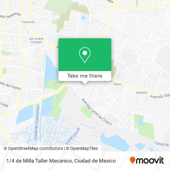 Mapa de 1/4 de Milla Taller Mecanico