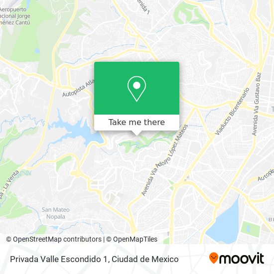 Privada Valle Escondido 1 map