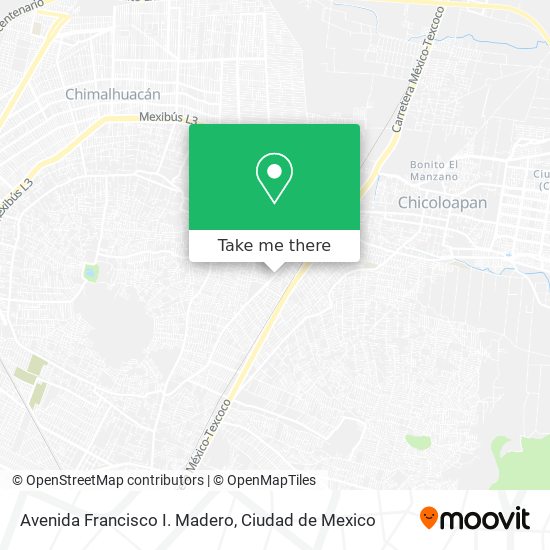 Avenida Francisco I. Madero map