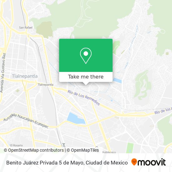 Mapa de Benito Juárez Privada 5 de Mayo