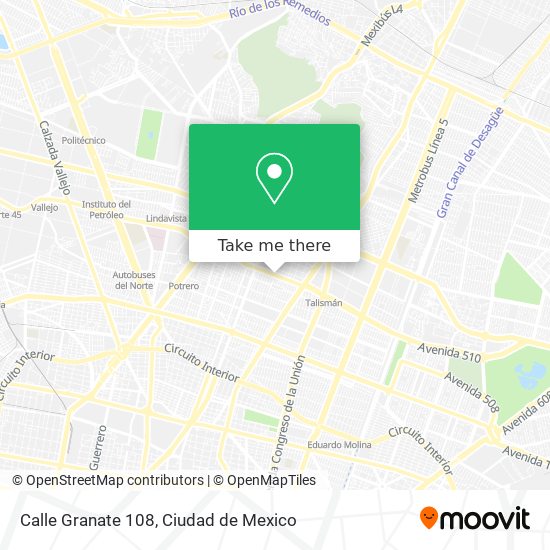Calle Granate 108 map