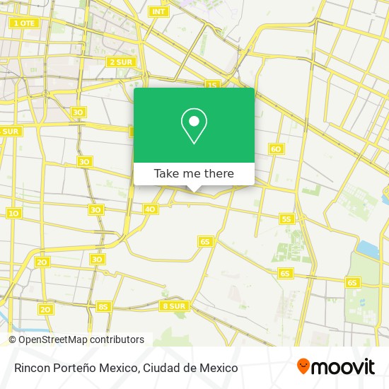 Mapa de Rincon Porteño Mexico