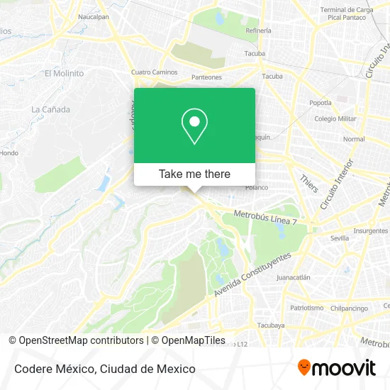 Mapa de Codere México
