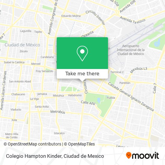 Colegio Hampton Kinder map