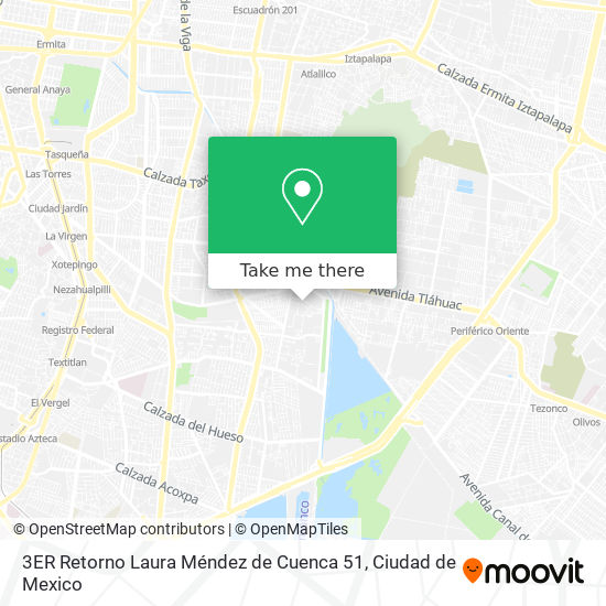 3ER Retorno Laura Méndez de Cuenca 51 map