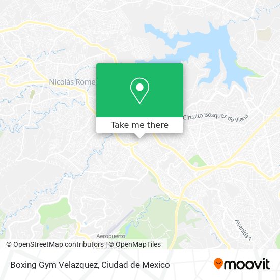 Boxing Gym Velazquez map