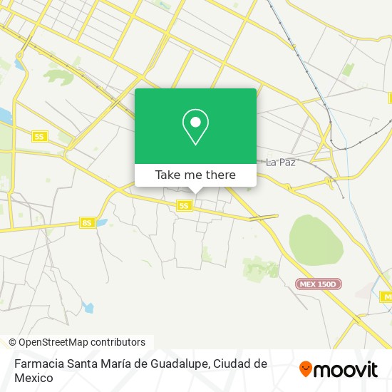 Farmacia Santa María de Guadalupe map