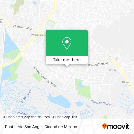 Pasteleria San Angel map