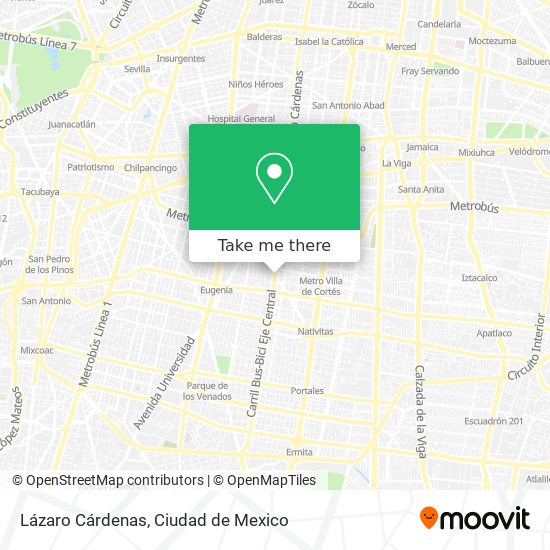 Mapa de Lázaro Cárdenas