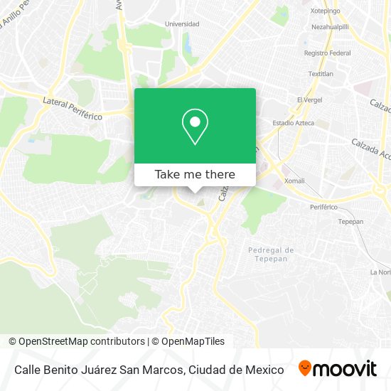 Calle Benito Juárez San Marcos map