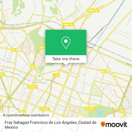 Fray Sahagún Francisco de Los Ángeles map