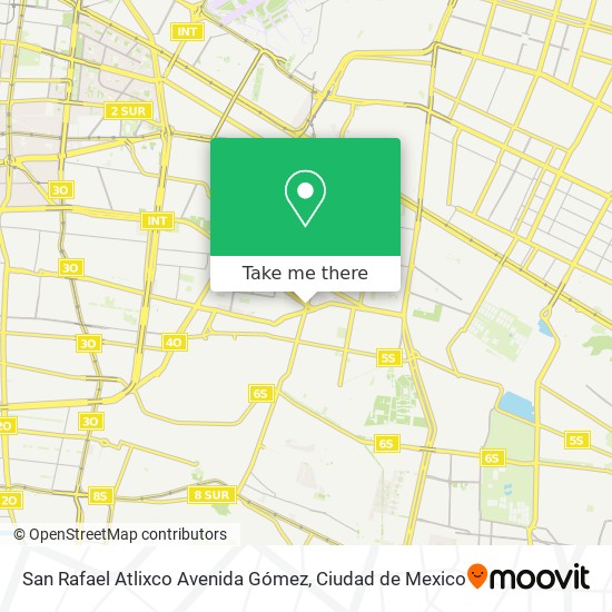 San Rafael Atlixco Avenida Gómez map