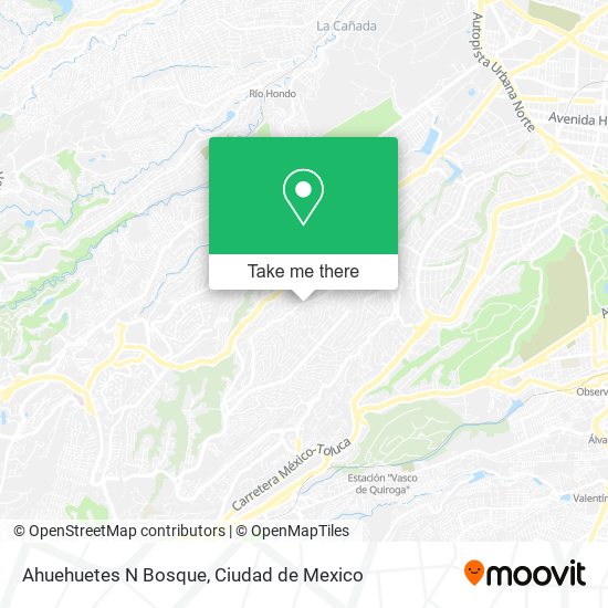 Ahuehuetes N Bosque map