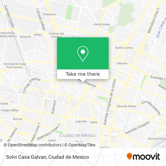 Solvi Casa Galvan map