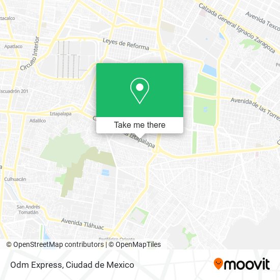 Mapa de Odm Express