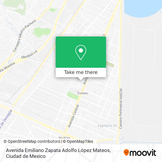 Avenida Emiliano Zapata Adolfo López Mateos map