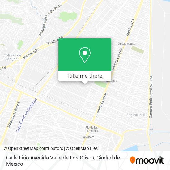 Calle Lirio Avenida Valle de Los Olivos map