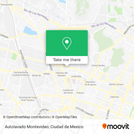 Mapa de Autolavado Montevideo