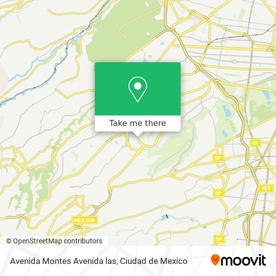 Mapa de Avenida Montes Avenida las