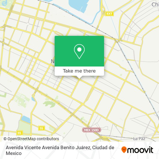 Mapa de Avenida Vicente Avenida Benito Juárez
