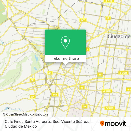 Café Finca Santa Veracruz Suc. Vicente Suárez map