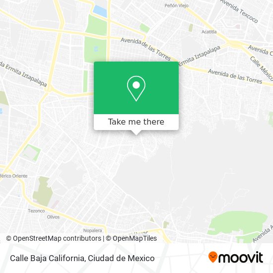 Calle Baja California map