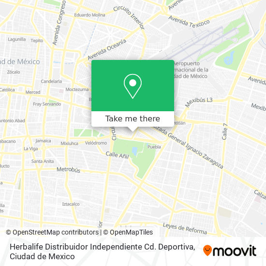 Mapa de Herbalife Distribuidor Independiente Cd. Deportiva
