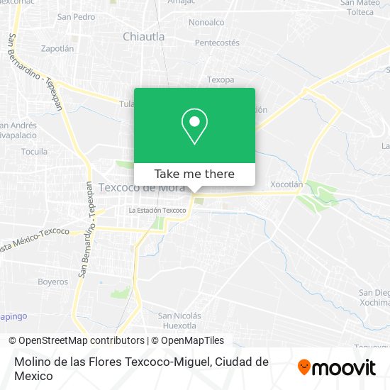 Molino de las Flores Texcoco-Miguel map