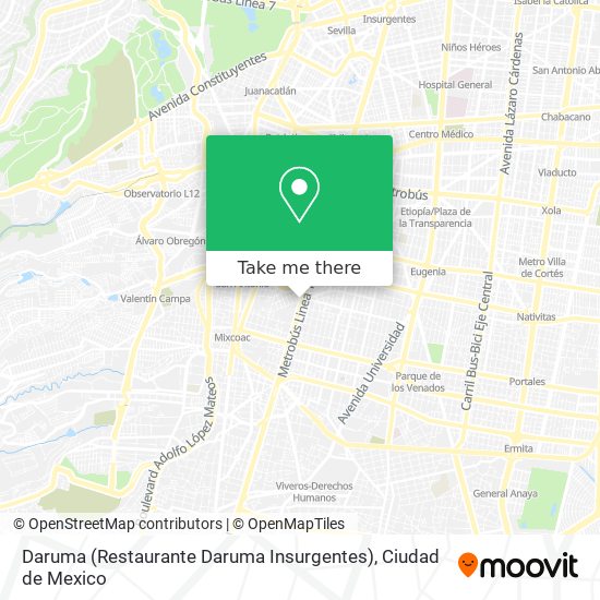Daruma (Restaurante Daruma Insurgentes) map