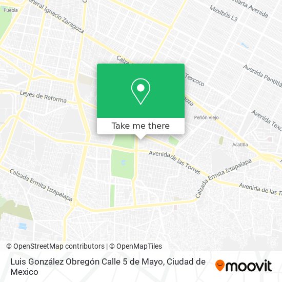 Luis González Obregón Calle 5 de Mayo map