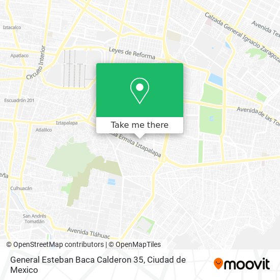 General Esteban Baca Calderon 35 map