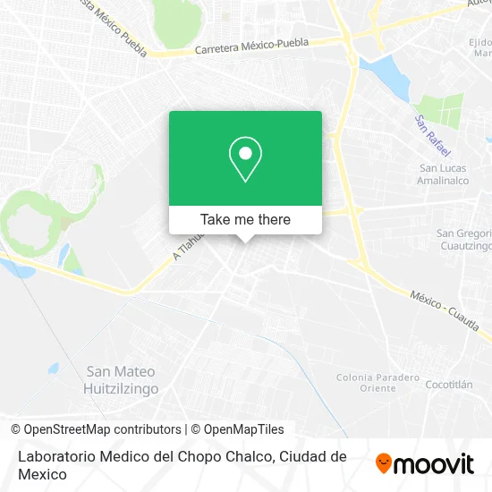 Laboratorio Medico del Chopo Chalco map