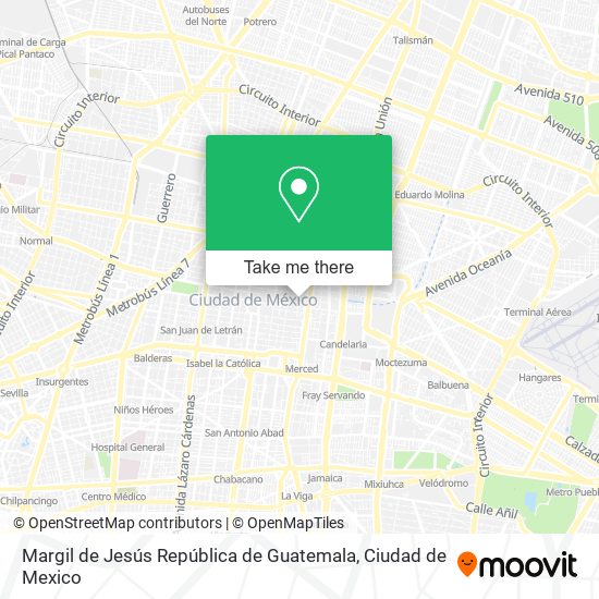 Margil de Jesús República de Guatemala map