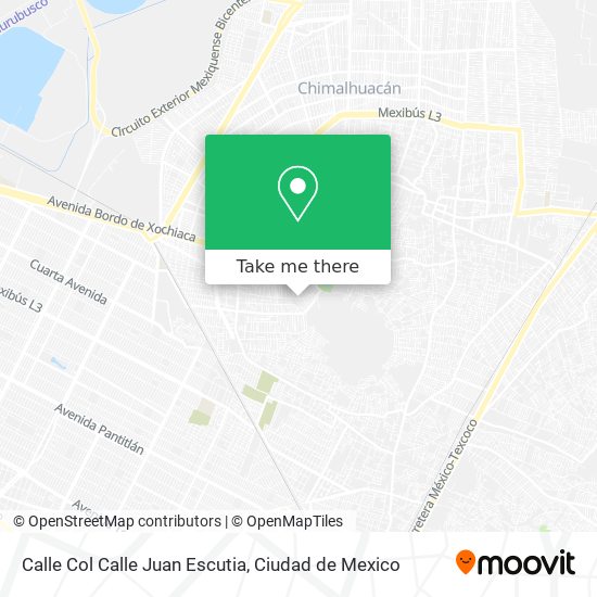 Mapa de Calle Col Calle Juan Escutia