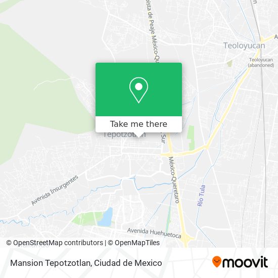 Mansion Tepotzotlan map