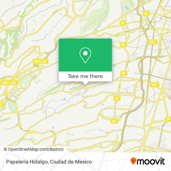 Papelería Hidalgo map